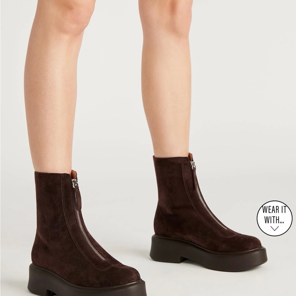 Steve Madden Jones Brown Suede Ankle Boots